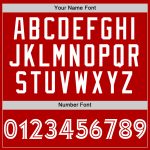 Personalized Red White Authentic Baseball Jersey Team Custom Name and Number