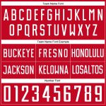 Personalized Red White Authentic Throwback Basketball Shorts Team Custom Name and Number
