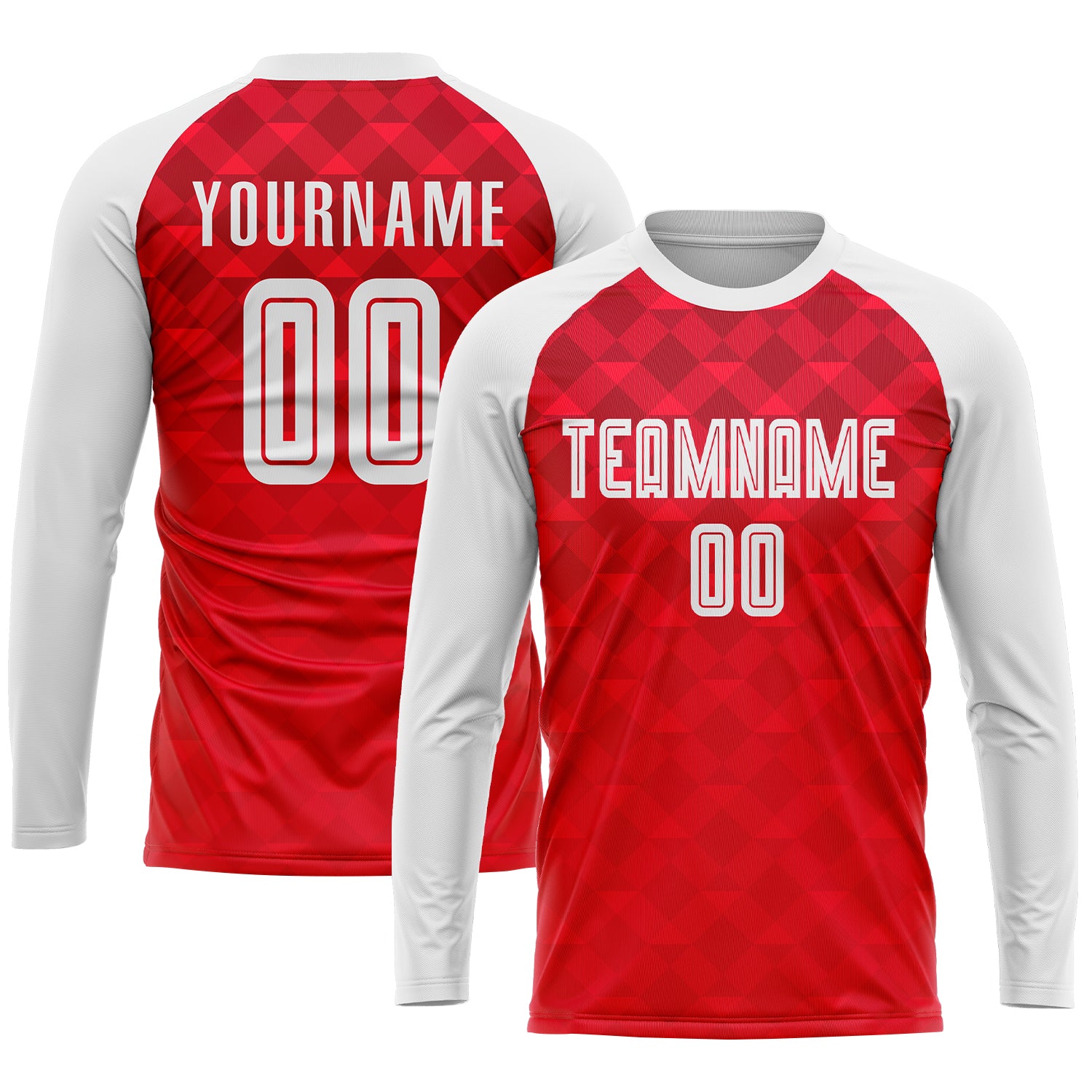 Personalized Red White Away Sublimation Soccer Uniform Jersey Team Custom Name and Number Personalized Red White Away Sublimation Soccer Uniform Jersey Team Custom Name and Number - Image 3