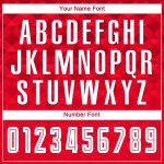 Personalized Red White Away Sublimation Soccer Uniform Jersey Team Custom Name and Number