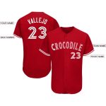 Personalized Red White Baseball Jersey Team Custom Name and Number
