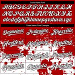 Personalized Red White-Black 3D Pattern Design Abstract Splash Grunge Art Authentic Baseball Jersey Team Custom Name and Number