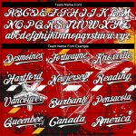 Personalized Red White-Black 3D Pattern Design Sailing Boats Authentic Baseball Jersey Team Custom Name and Number