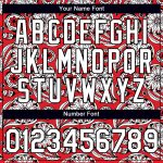 Personalized Red White-Black 3D Pattern Floral Design Performance T-Shirt Team Custom Name and Number