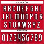 Personalized Red White-Black Arrow Shape Sublimation Volleyball Uniform Jersey Team Custom Name and Number