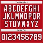 Personalized Red White-Black Authentic Baseball Jersey Team Custom Name and Number