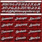 Personalized Red White-Black Authentic City Edition Basketball Jersey