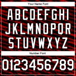 Personalized Red White-Black Authentic City Edition Basketball Jersey Team Custom Name and Number