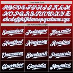 Personalized Red White-Black Authentic Fade Fashion Baseball Jersey Team Custom Name and Number