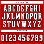 Personalized Red White-Black Authentic Sleeveless Baseball Jersey Team Custom Name and Number