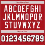 Personalized Red White-Black Authentic Softball Jersey Team Custom Name and Number