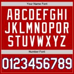 Personalized Red White-Black Authentic Throwback Baseball Jersey Team Custom Name and Number