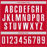 Personalized Red White-Black Authentic Throwback Basketball Jersey Team Custom Name and Number