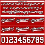 Personalized Red White-Black Authentic Throwback Basketball Shorts