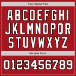 Personalized Red White-Black Authentic Two Tone Baseball Jersey Team Custom Name and Number