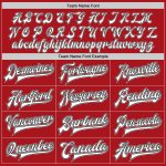 Personalized Red White Black-Gray Bomber Full-Snap Varsity Letterman Two Tone Jacket Team Custom Name and Number