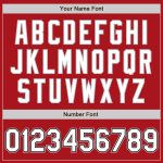 Personalized Red White Black-Gray Bomber Full-Snap Varsity Letterman Two Tone Jacket Team Custom Name and Number