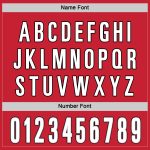 Personalized Red White-Black Hockey Jersey Team Custom Name and Number