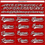 Personalized Red White-Black Hockey Lace Neck Jersey Team Custom Name and Number