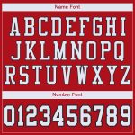 Personalized Red White-Black Mesh Authentic Football Jersey