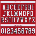 Personalized Red White-Black Mesh Authentic Football Jersey Team Custom Name and Number
