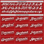 Personalized Red White-Black Mesh Authentic Throwback Baseball Jersey