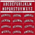 Personalized Red White-Black Performance T-Shirt