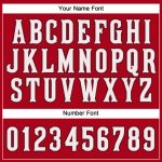 Personalized Red White-Black Performance T-Shirt