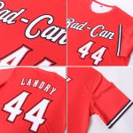 Personalized Red White-Black Performance T-Shirt Team Custom Name and Number