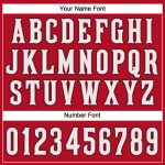 Personalized Red White-Black Performance T-Shirt Team Custom Name and Number