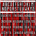 Personalized Red White-Black Pinstripe Sublimation Soccer Uniform Jersey Team Custom Name and Number