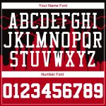 Personalized Red White-Black Round Neck Sublimation Basketball Suit Jersey Team Custom Name and Number