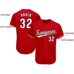 Personalized Red White-Black Softball Jersey Team Custom Name and Number