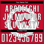 Personalized Red White-Black Sublimation Tunisian Flag Soccer Uniform Jersey Team Custom Name and Number