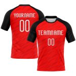 Personalized Red White-Black Sublimation Volleyball Uniform Jersey Team Custom Name and Number