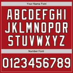 Personalized Red White-Brown Authentic Baseball Jersey Team Custom Name and Number
