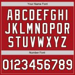 Personalized Red White-Brown Authentic Raglan Sleeves Baseball Jersey Team Custom Name and Number
