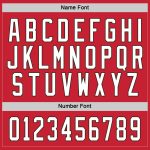 Personalized Red White-Brown Hockey Jersey Team Custom Name and Number