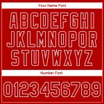 Personalized Red White Christmas 3D Bomber Full-Snap Varsity Letterman Jacket