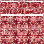 Personalized Red White Geometric Shape Sublimation Volleyball Uniform Jersey