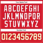 Personalized Red White-Gold Authentic Baseball Jersey