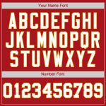 Personalized Red White-Gold Authentic Baseball Jersey Team Custom Name and Number