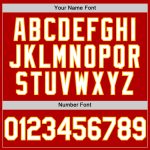 Personalized Red White-Gold Authentic Throwback Baseball Jersey