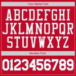 Personalized Red White-Gold Authentic Throwback Basketball Jersey Team Custom Name and Number