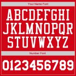 Personalized Red White-Gold Authentic Throwback Rib-Knit Baseball Jersey Shirt