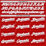 Personalized Red White-Gray 3D Pattern Design Gradient Style Twinkle Star Authentic Baseball Jersey Team Custom Name and Number