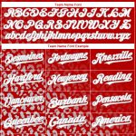 Personalized Red White-Gray 3D Pattern Design Leopard Print Fade Fashion Authentic Baseball Jersey Team Custom Name and Number