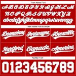 Personalized Red White-Gray Authentic Basketball Shorts Team Custom Name and Number