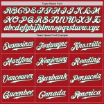 Personalized Red White-Gray Authentic Split Fashion Baseball Jersey Team Custom Name and Number