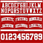 Personalized Red White-Gray Authentic Throwback Basketball Shorts